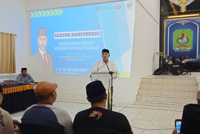 Sosialisasi Sektor Kontruksi, Nasim Khan Berharap Pembangunan Berdasar Waskita Toll Road