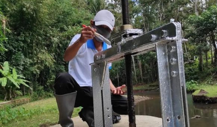 Libatkan Korsda, Dinas PU Pengairan Banyuwangi Rutin Lakukan Pemeliharaan Aset
