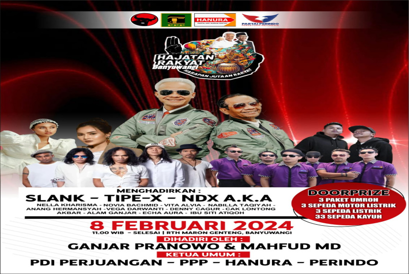 Antusiame Tinggi Menyambut Kampanye Ganjar-Mahfud di Banyuwangi